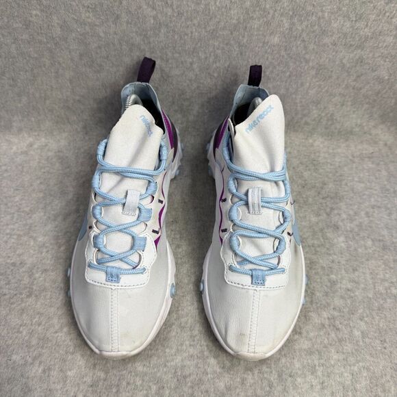 Nike Shoes Womens Size 7 React Element 55 Blue Purple Running Sneaker BQ2728-008 - Picture 3 of 9